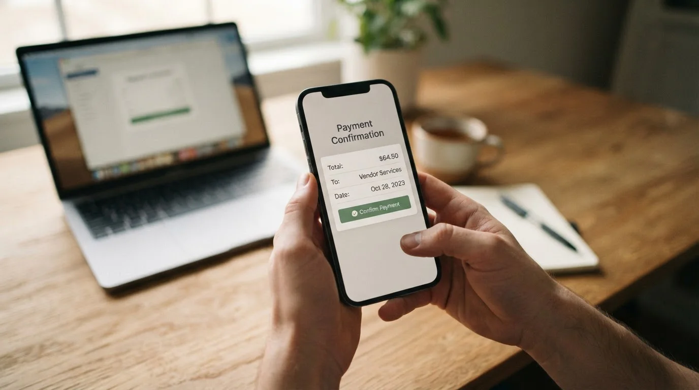 Persona ingresando en un casino online con PayPal desde el móvil
