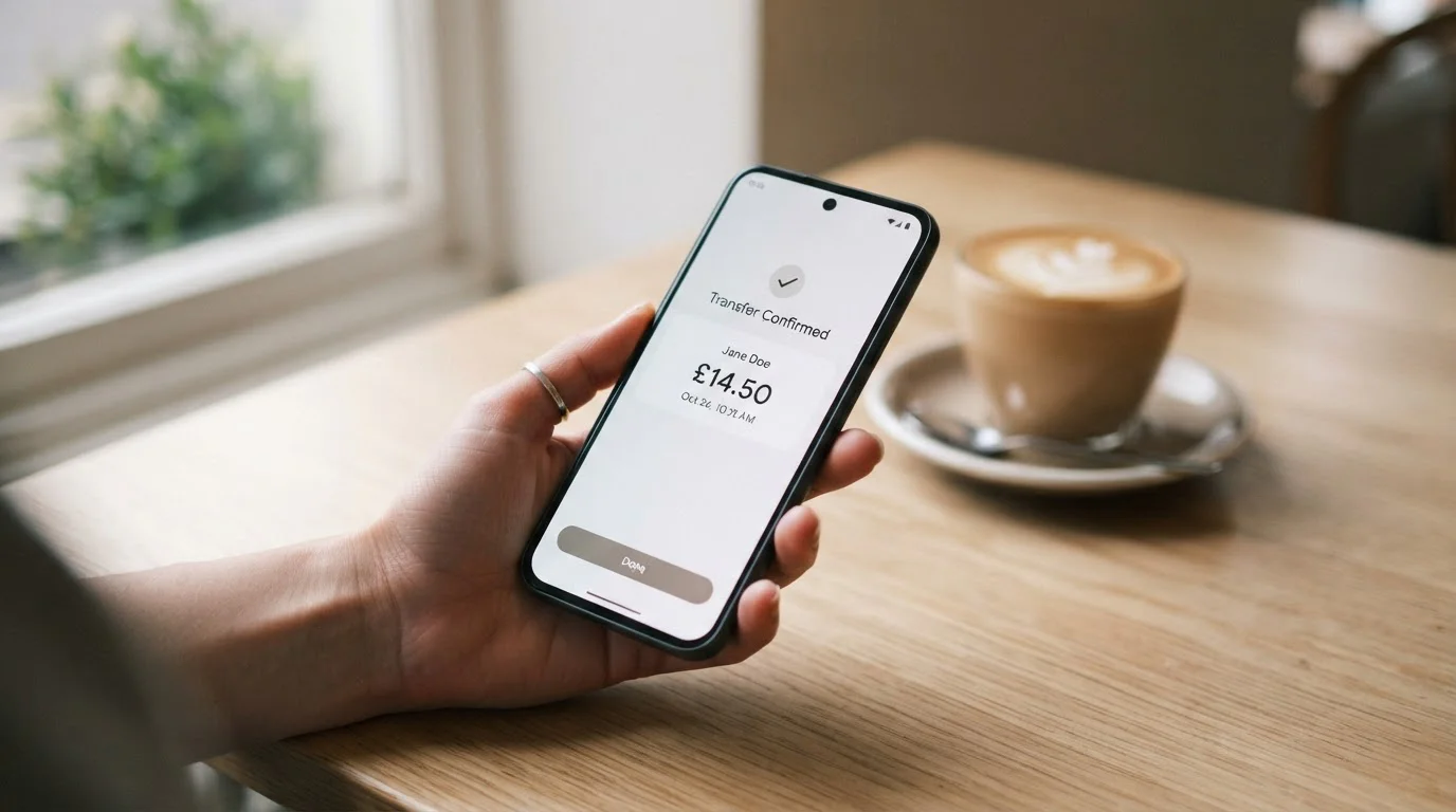 Teléfono mostrando un pago por Bizum de un euro como depósito mínimo en un casino online