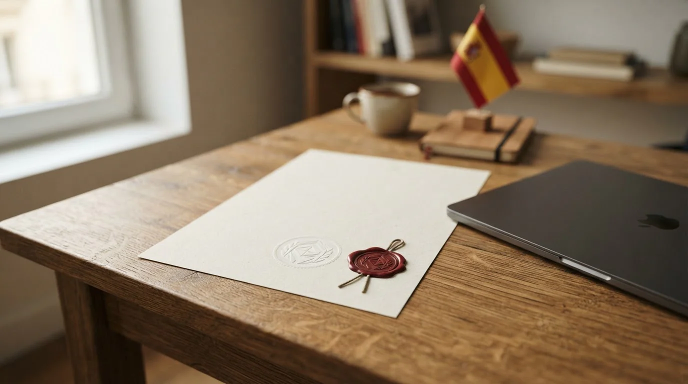 Documento con el sello del regulador español DGOJ sobre juego online