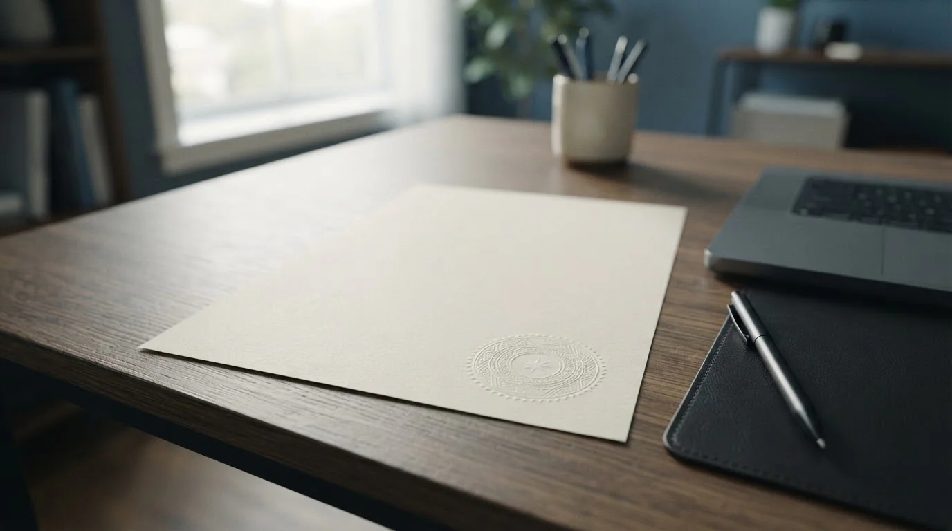 Documento oficial de la DGOJ con sello visible sobre una mesa de oficina