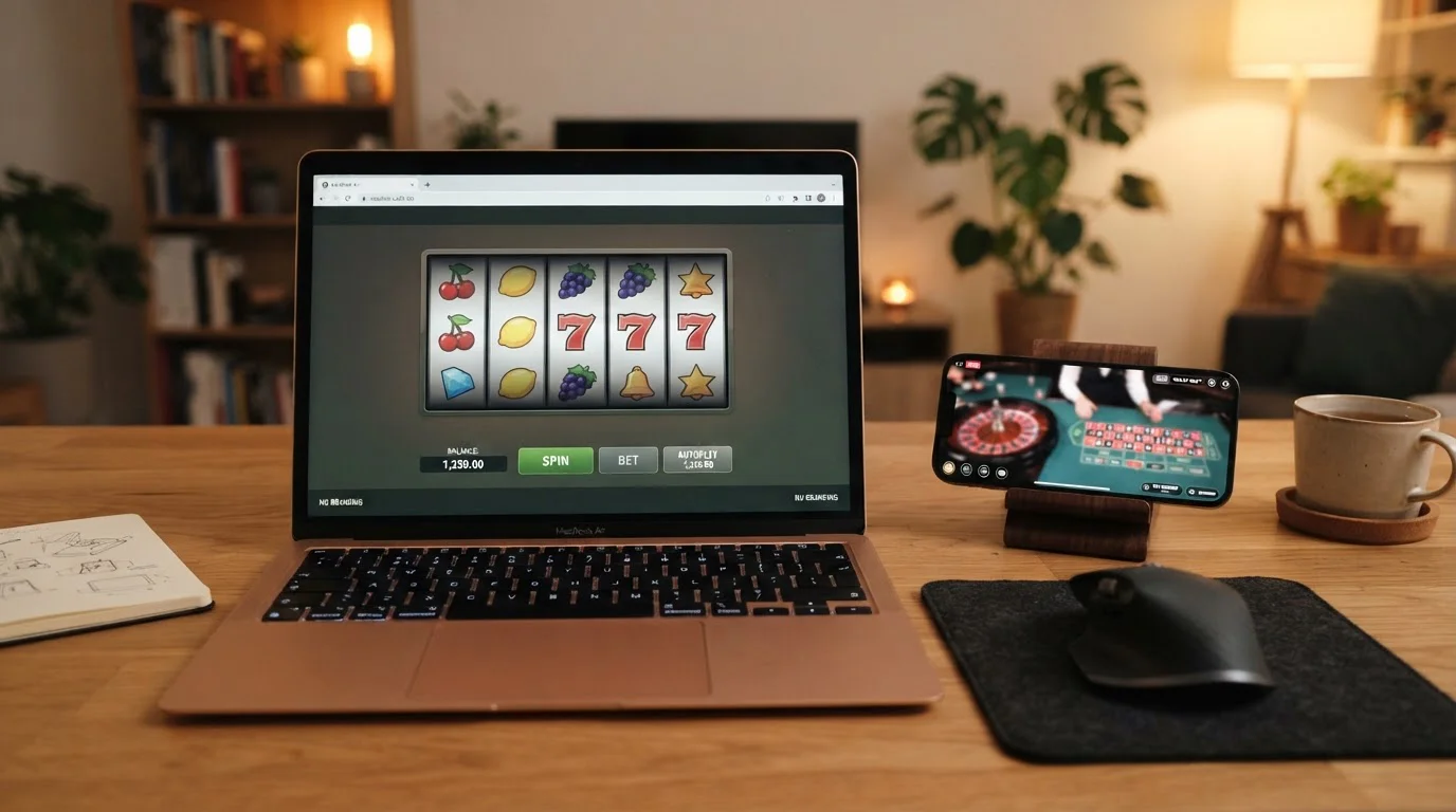 Tragaperras y mesa de casino en vivo jugadas con saldo depositado por Klarna