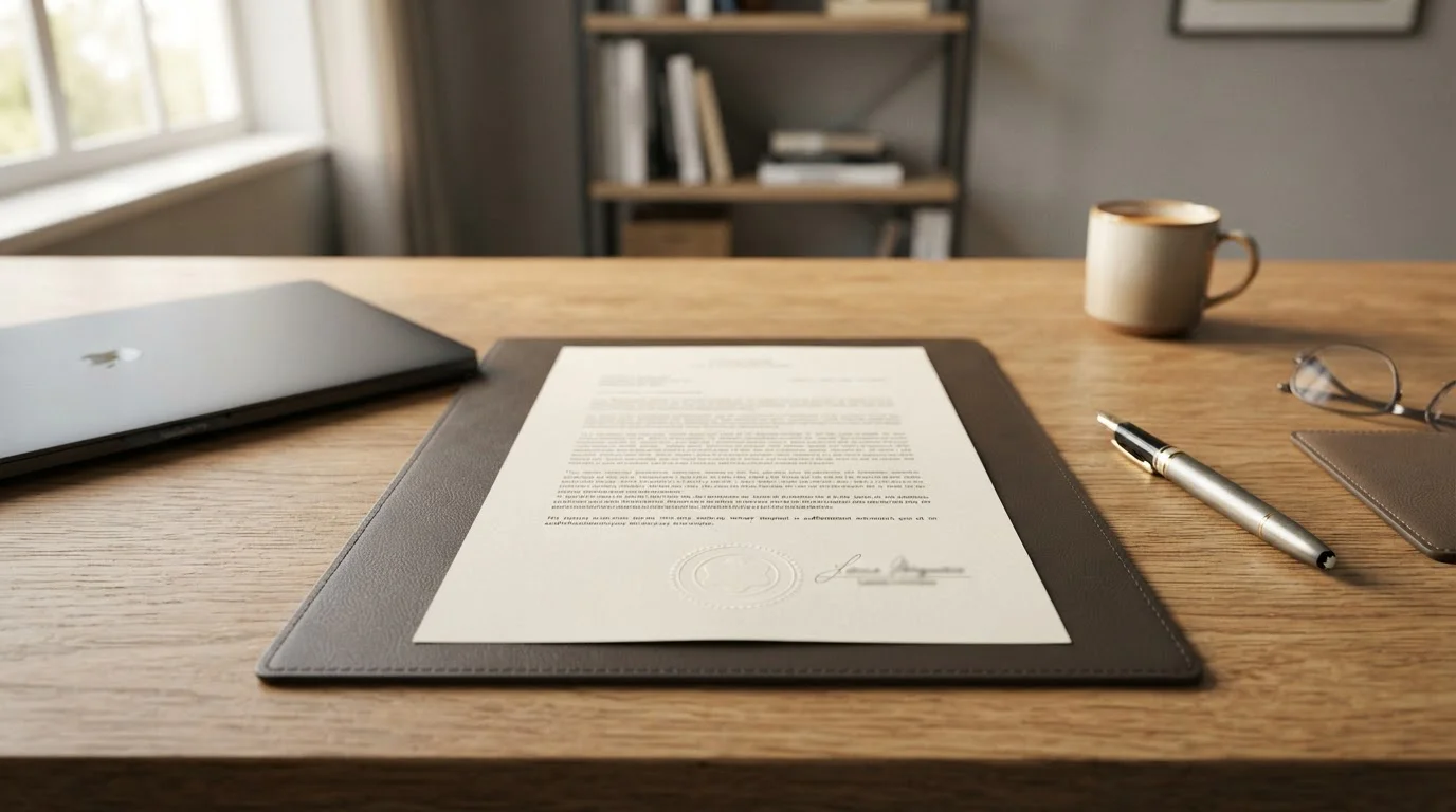 Documento de licencia de juego español sobre una mesa de oficina