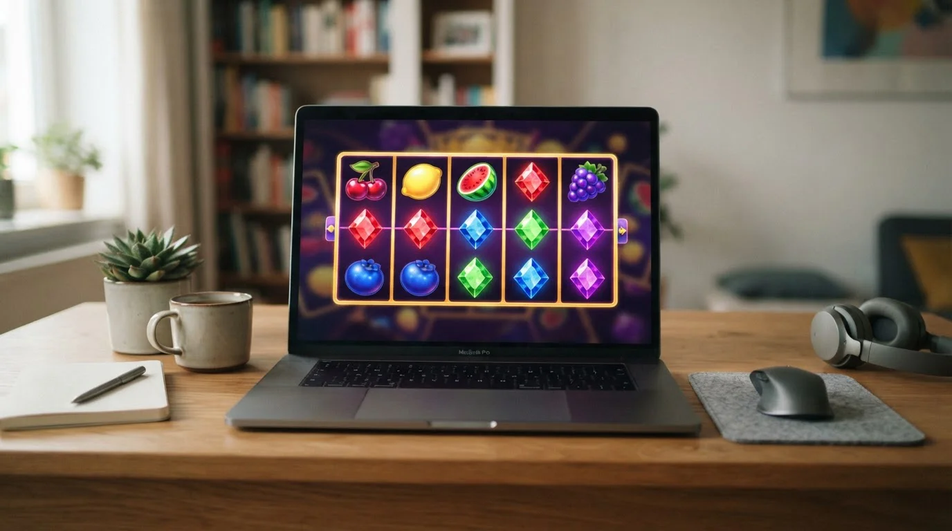 Pantalla de tragaperras con apuesta mínima baja pensada para jugar con poco saldo